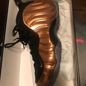 Air Foamposite size 13 copper